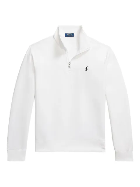 Polo Ralph Lauren sweatshirt med broderi og kvart lynlås