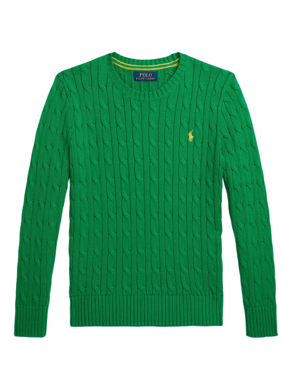 POLO RALPH LAUREN KIDS Pullover mit Zopfmuster - Grün