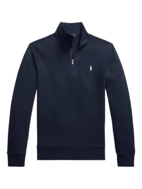 Polo Ralph Lauren sudadera bordada con medio cierre