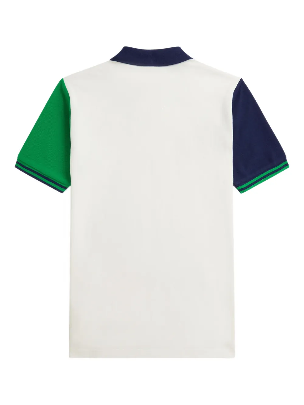 POLO RALPH LAUREN KIDS Poloshirt met colourblocking en applicatie Wit