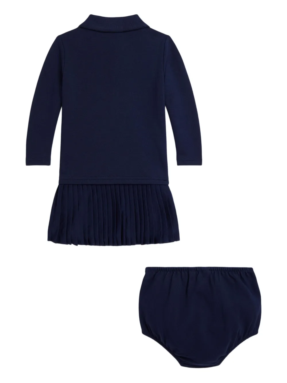 POLO RALPH LAUREN KIDS Jurk met geborduurd logo - Blauw