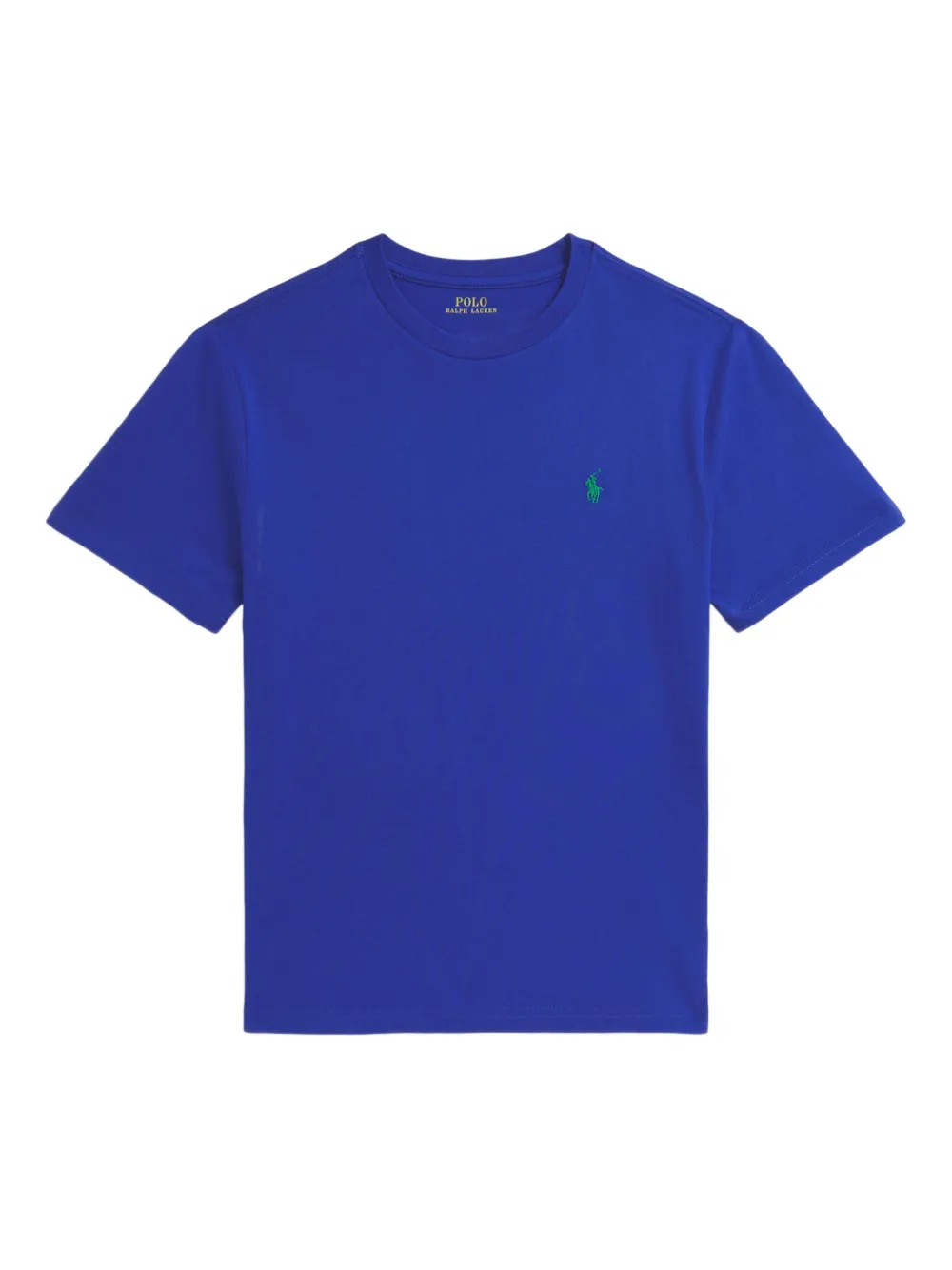POLO RALPH LAUREN KIDS T-shirt girocollo con logo ricamato - Blu