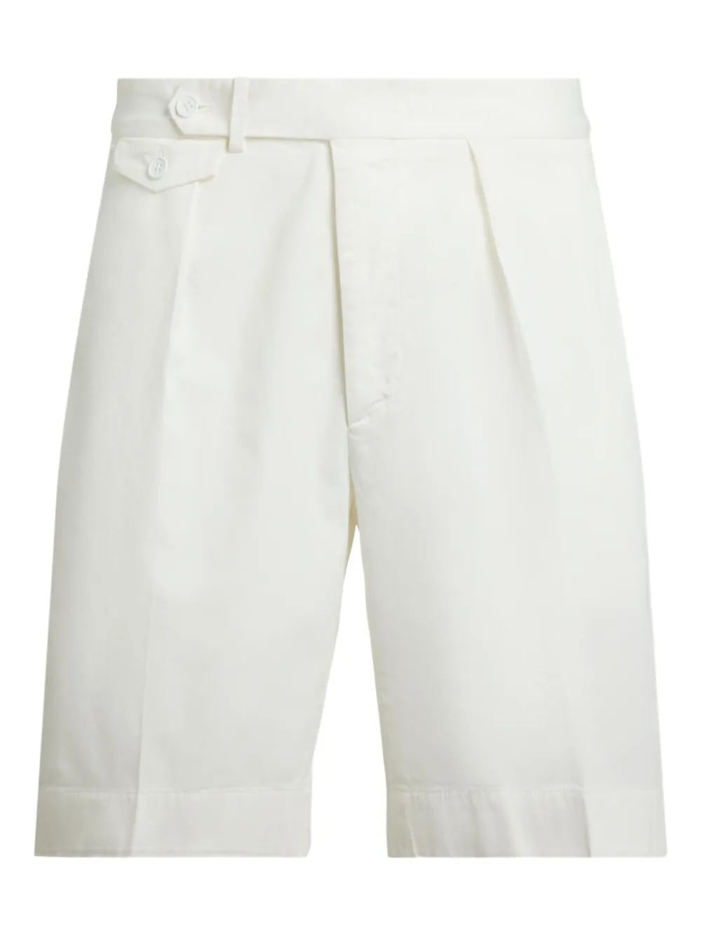 Ralph Lauren Purple Label Chino shorts met geplooid detail Wit