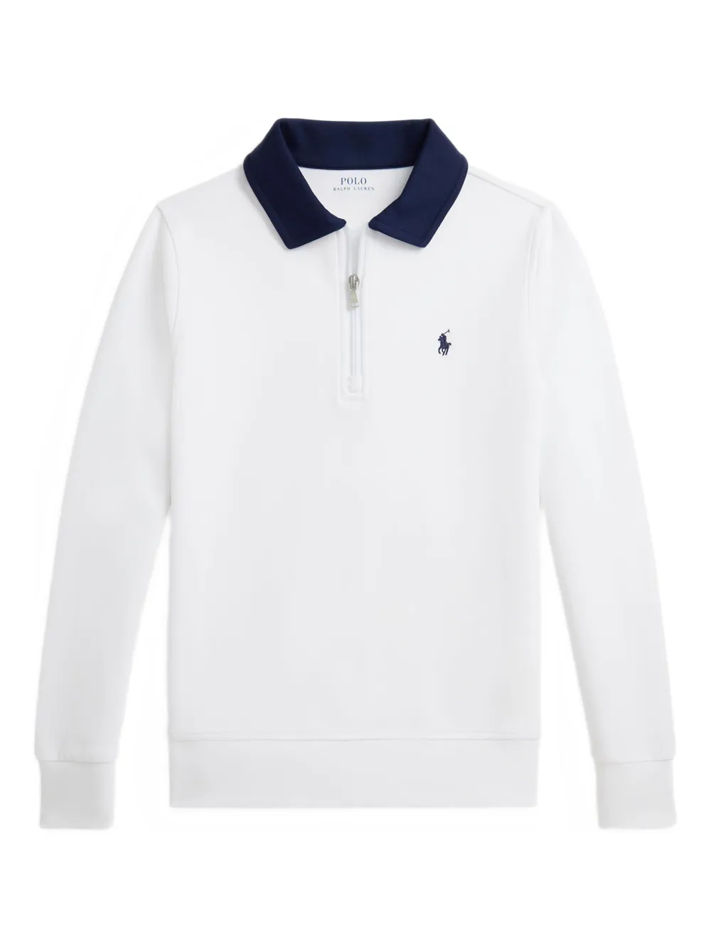 POLO RALPH LAUREN KIDS Felpa con logo ricamato - Bianco