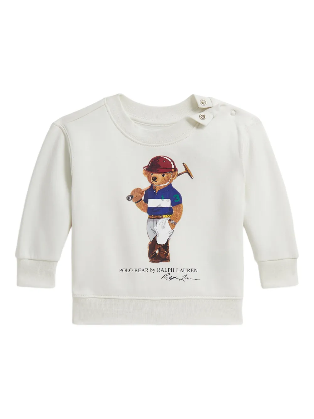 POLO RALPH LAUREN KIDS Polo Bear sweatshirt - Bianco