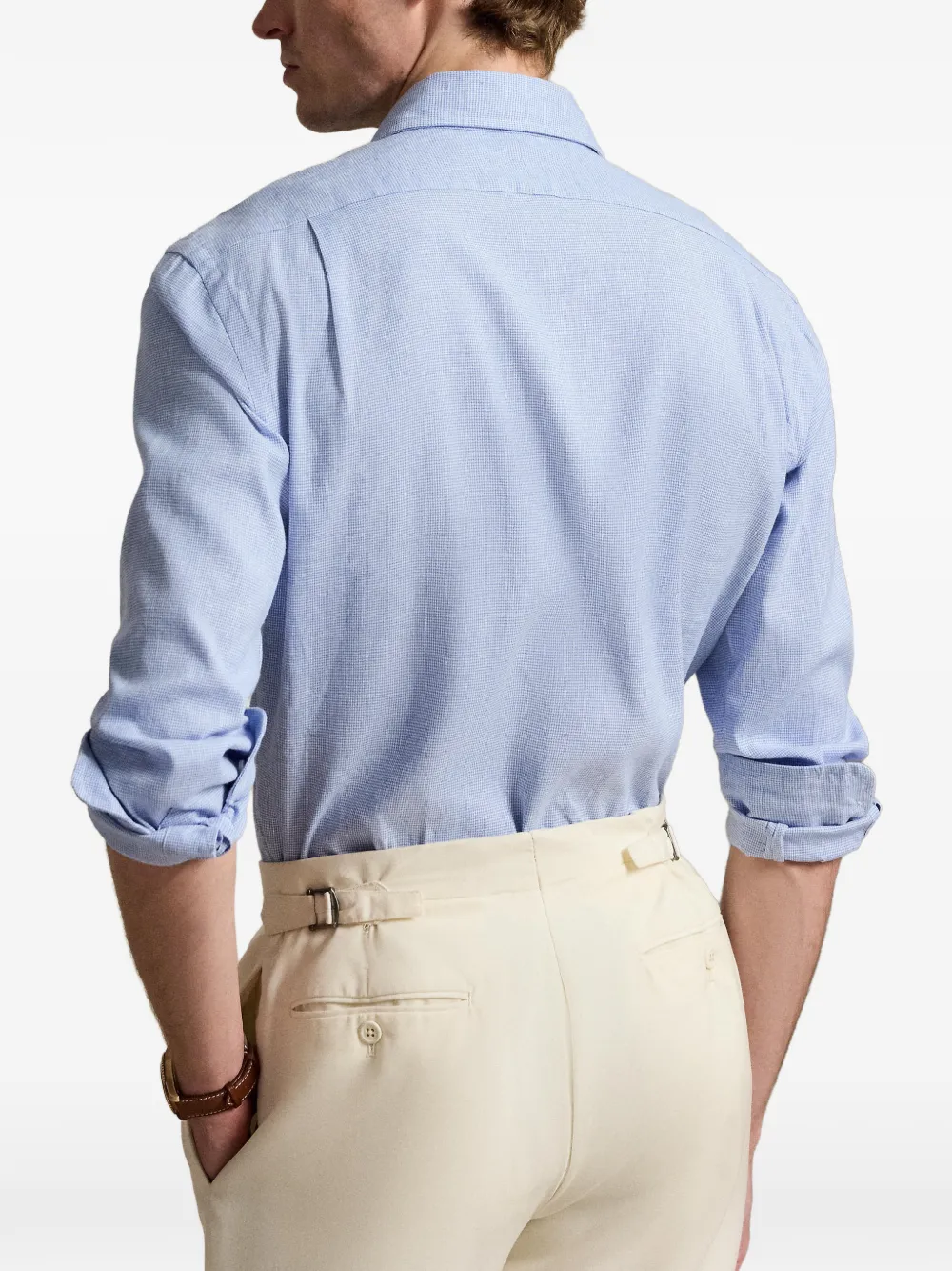 Polo Ralph Lauren Overhemd met geborduurd logo Blauw