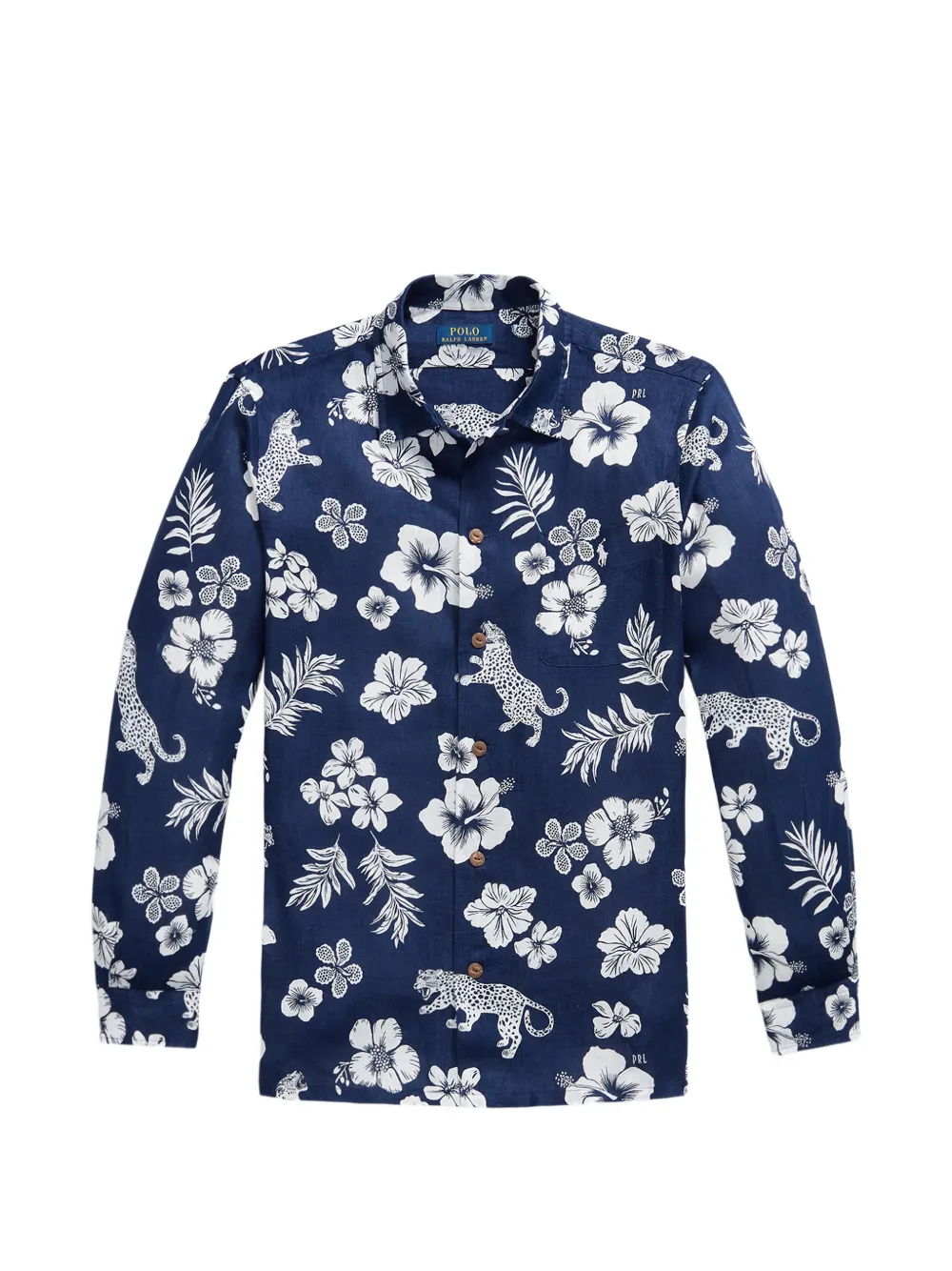 Polo Ralph Lauren floral pocket long-sleeve shirt - Blu