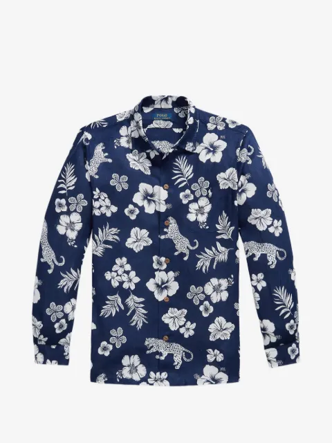 Polo Ralph Lauren jaguar tropical-print shirt