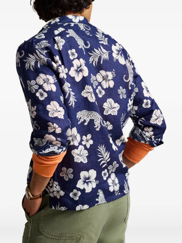 Polo Ralph Lauren Jaguar tropical-print Shirt | Blue | FARFETCH