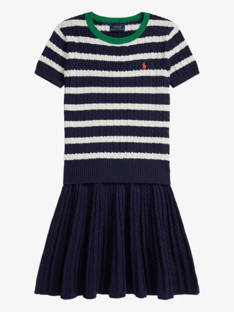 POLO RALPH LAUREN KIDS set de falda con logo bordado