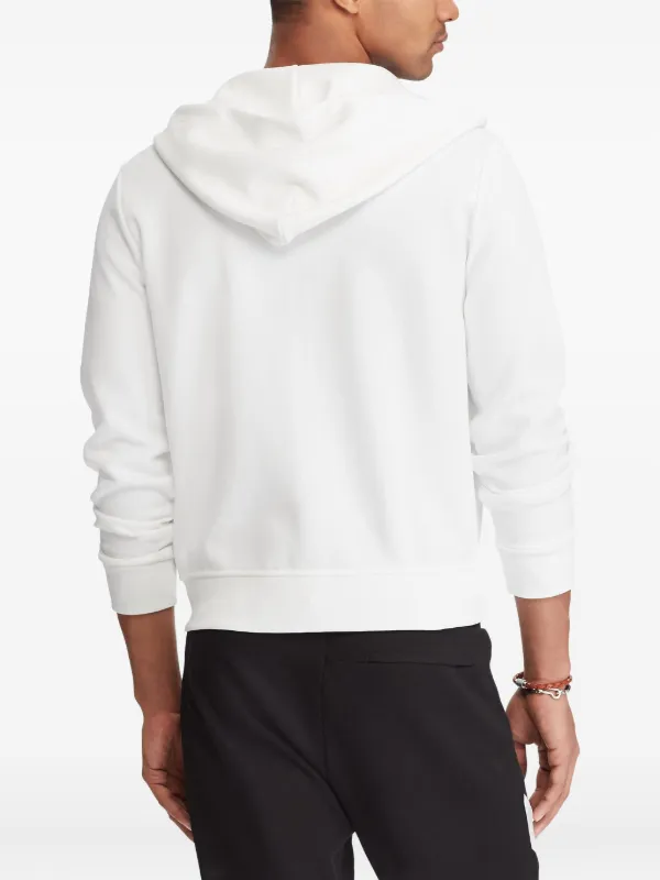 Polo Ralph Lauren zip-up Hoodie | White | FARFETCH