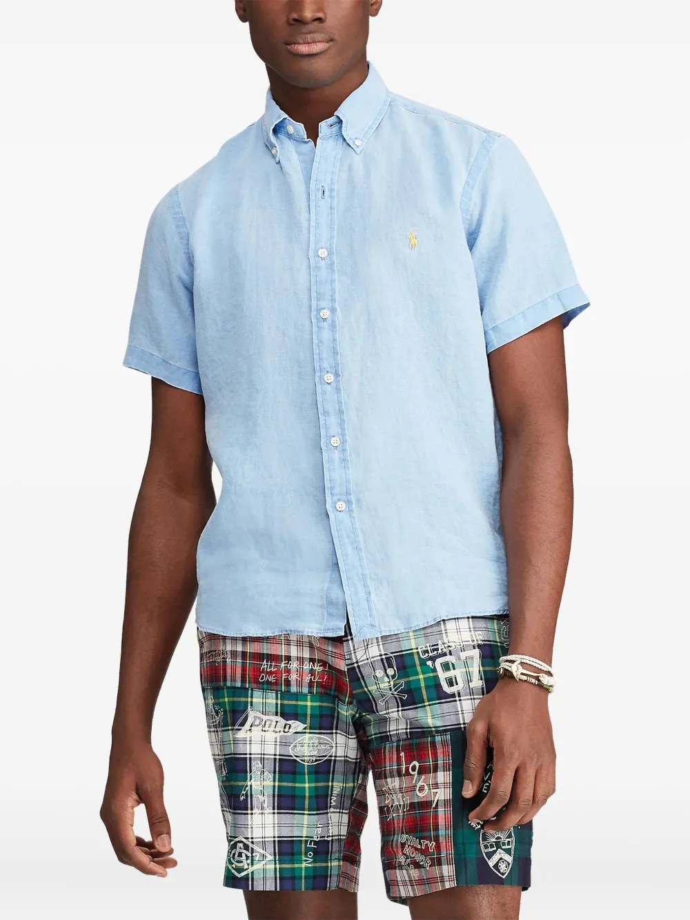 button-down short-sleeve shirt