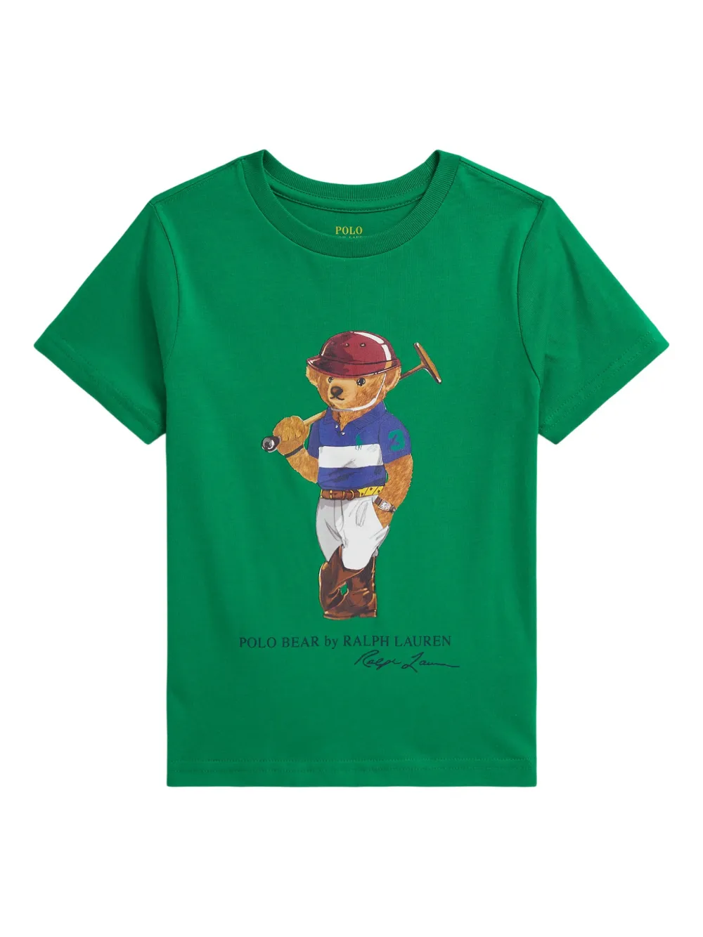POLO RALPH LAUREN KIDS T-shirt Polo Bear girocollo - Verde