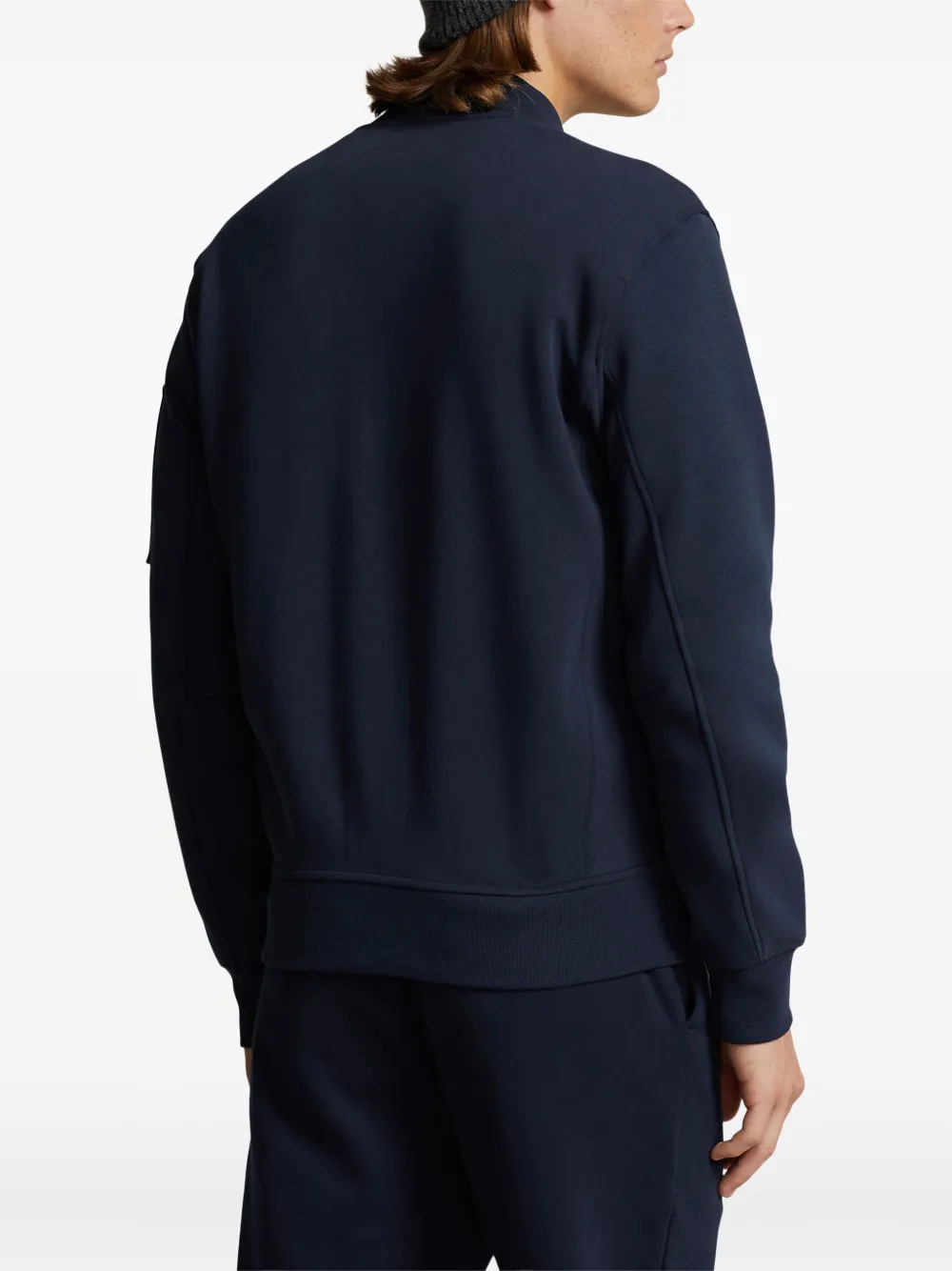 Polo Ralph Lauren Sweater met borduurwerk en rits Blauw
