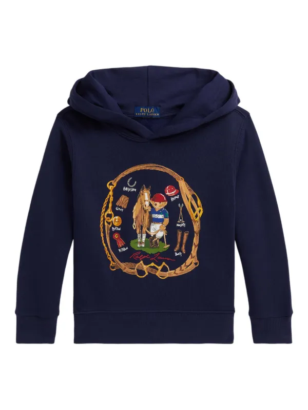 POLO RALPH LAUREN KIDS ポロベア パーカー | ブルー | FARFETCH JP