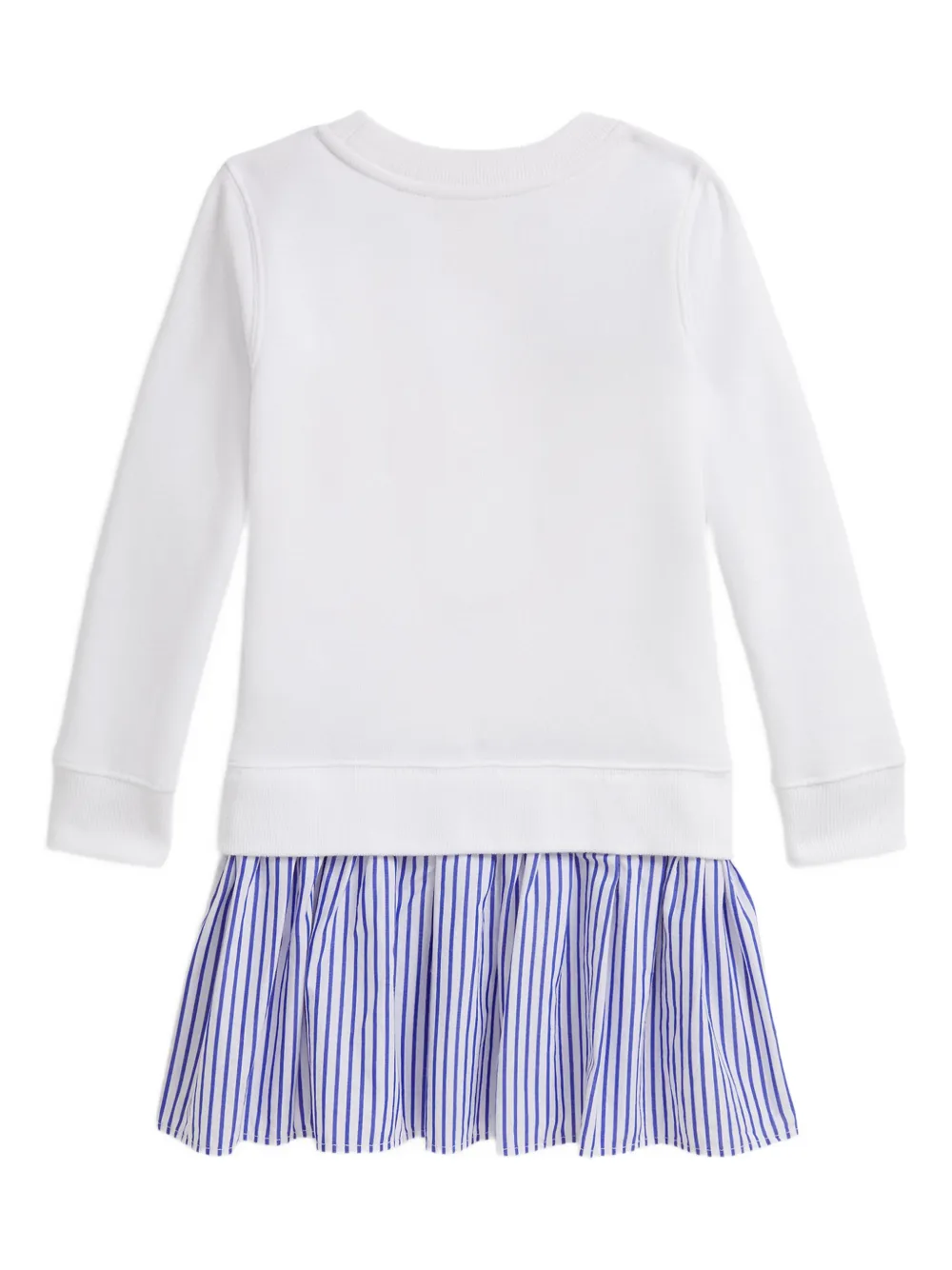 Polo Ralph Lauren Girls 2t-6x Polo Bear Striped Skirt Dress In White
