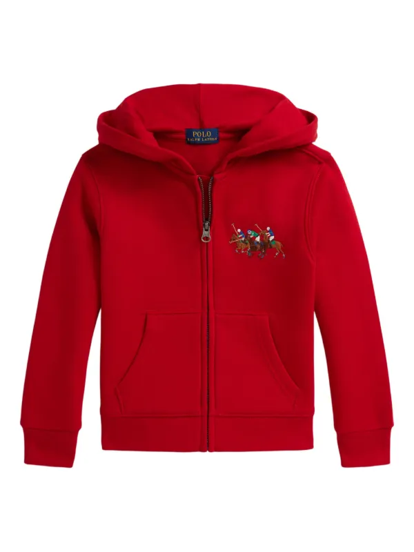 POLO RALPH LAUREN KIDS ジップアップ パーカー | レッド | FARFETCH JP