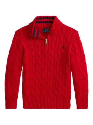 POLO RALPH LAUREN KIDS インターシャ セーター | レッド | FARFETCH JP