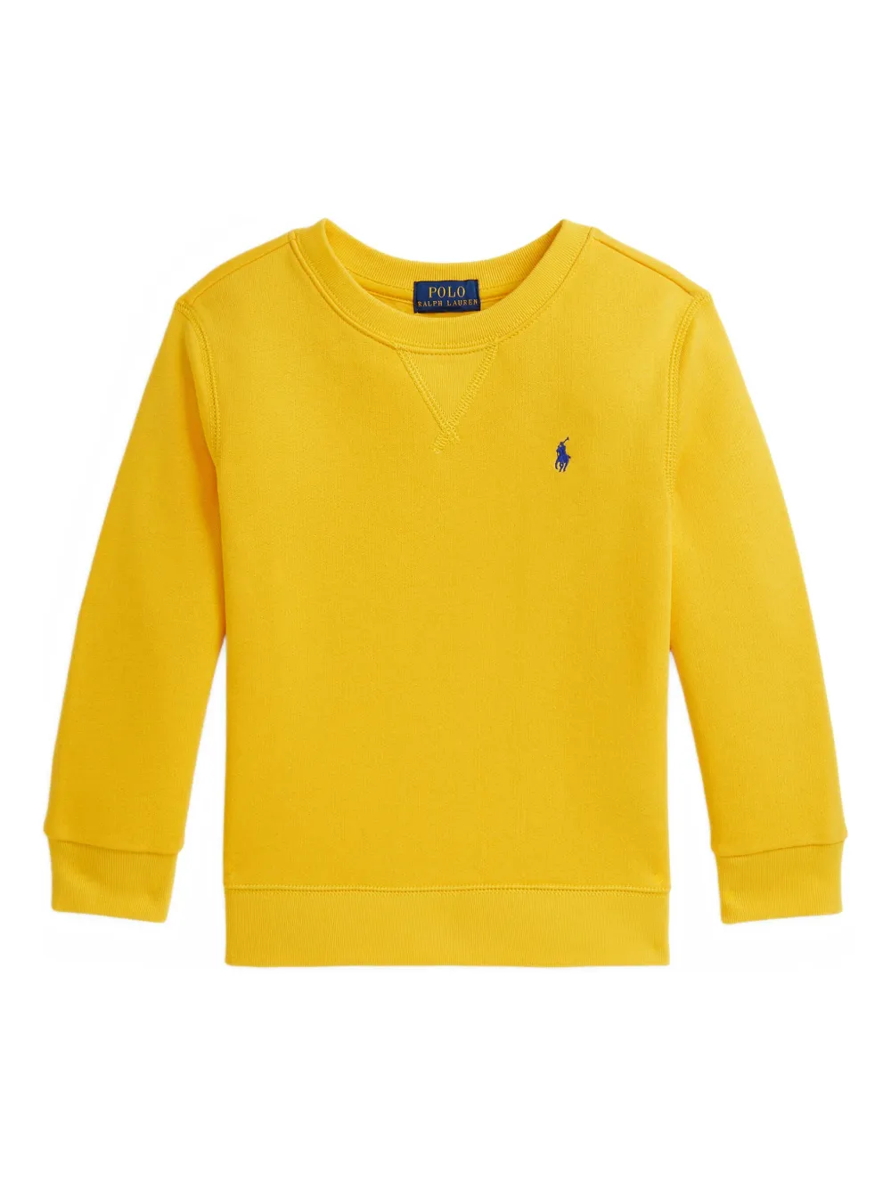 POLO RALPH LAUREN KIDS Felpa girocollo con ricamo - Giallo