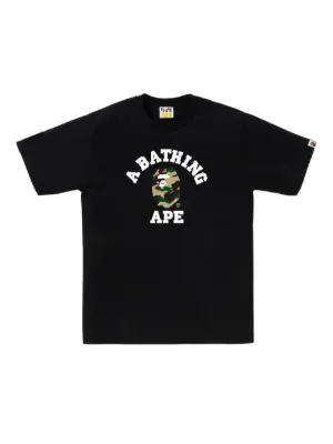 A BATHING APE® カモフラージュ Tシャツ | ブラック | FARFETCH JP
