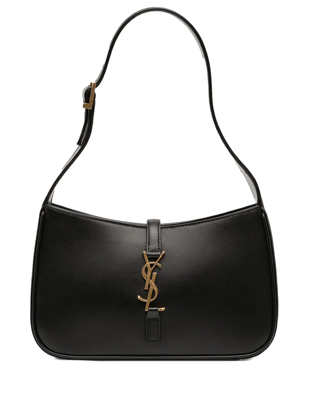 Saint Laurent Pre-Owned bolsa de hombro Hobo Le 5 a 7 de piel de becerro 2023 | negro | Image 1