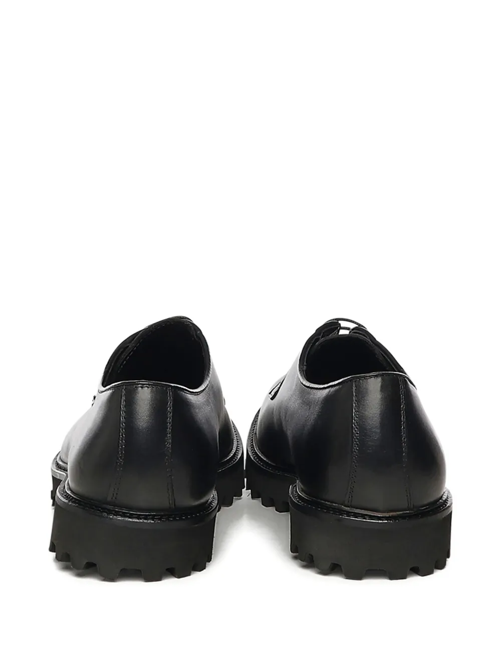 Giuliano Galiano Castro leather Derby shoes Zwart