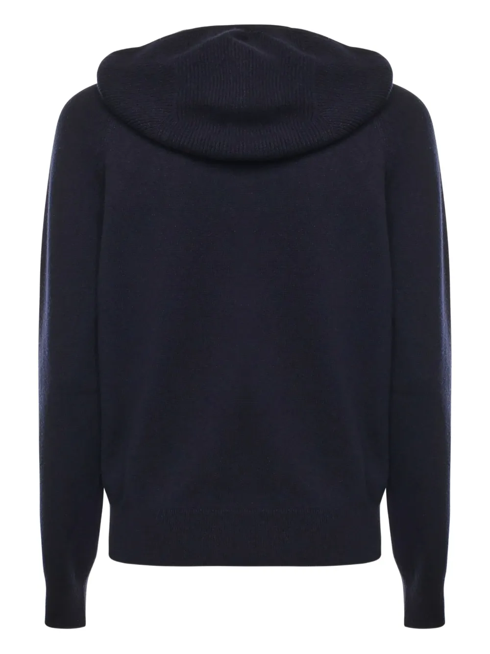 Loro Piana Hooded Zip Cardigan In Blue