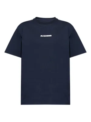Balenciaga ロゴ 半袖Tシャツ ネイビー Balenciaga レイヤード ロゴ Tシャツ | ブルー | FARFETCH JP