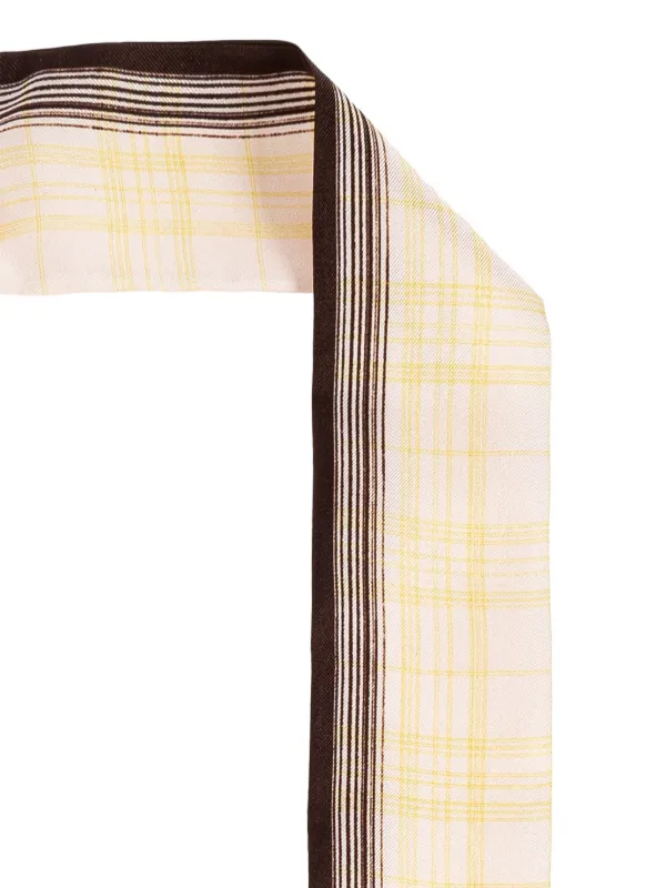 JIL SANDER 2019SS スカーフ Jil Sander チェック スカーフ | ニュートラル | FARFETCH JP