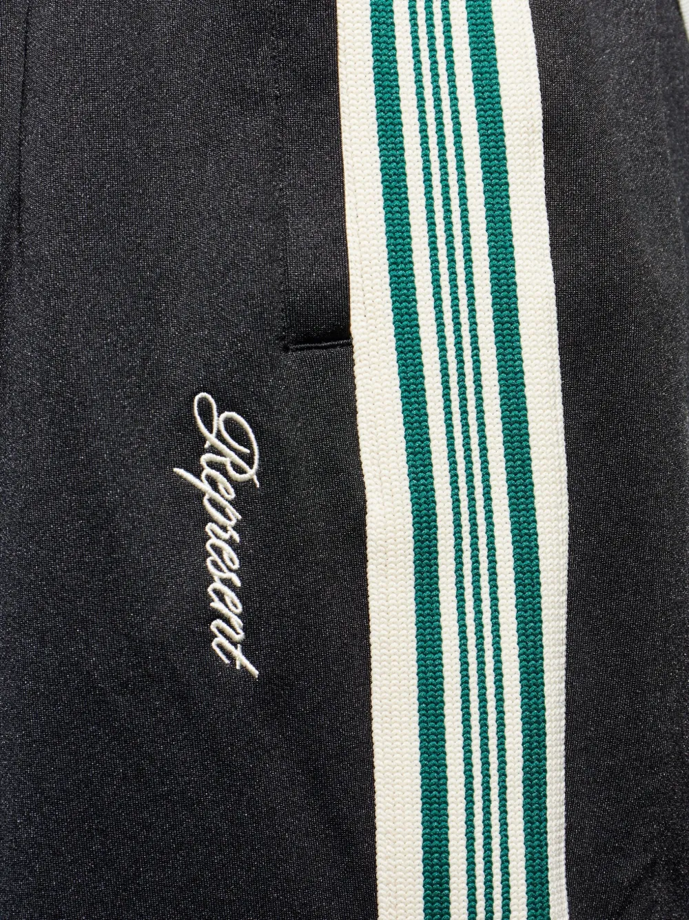 Represent Trainingsbroek met geborduurd logo en zijstrepen Zwart