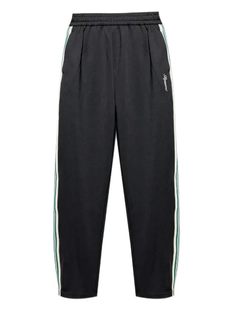Represent embroidered-logo sied-stripes track pants