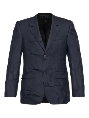 Maison Margiela ストライプ ジャケット | ブルー | FARFETCH JP