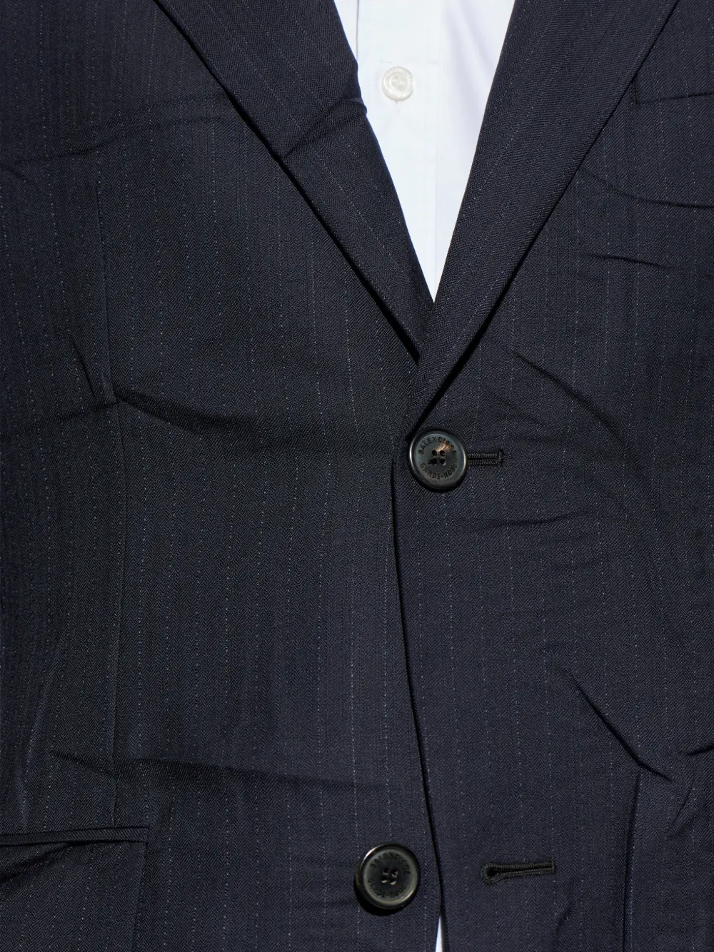 Balenciaga Blazer met krijtstreep en zijzakken Blauw