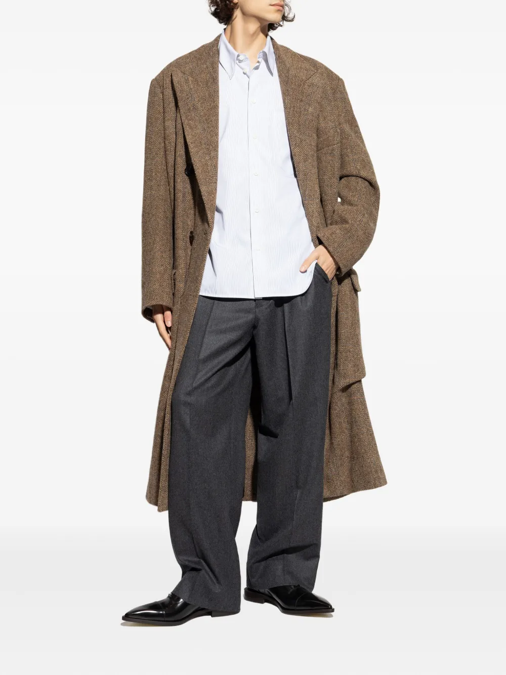 Jil Sander striped shirt - Wit