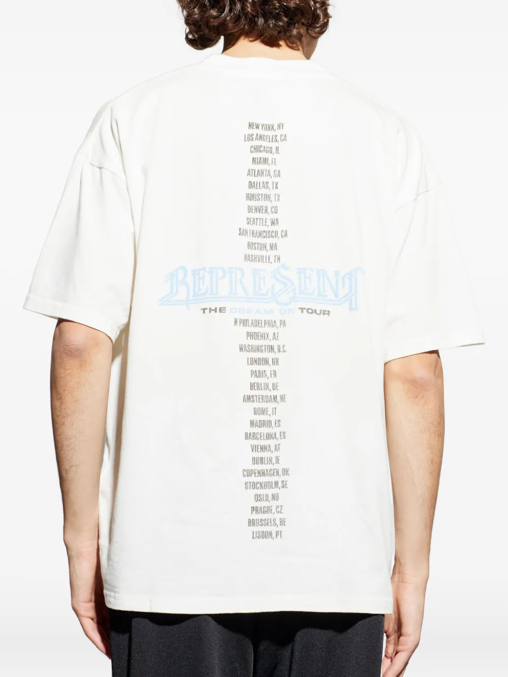 Represent T-shirt met grafische print Wit