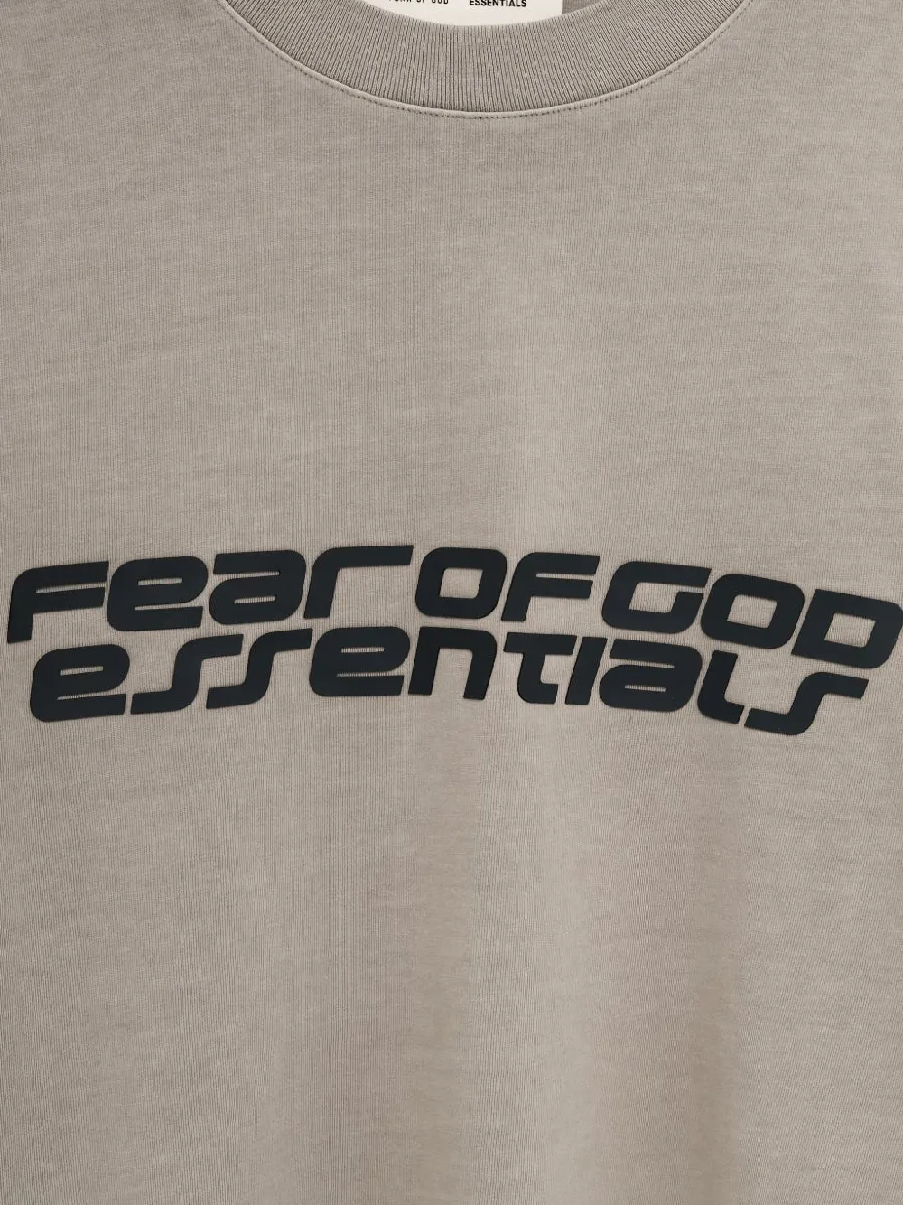 FEAR OF GOD ESSENTIALS 90s T-shirt met logoprint Beige