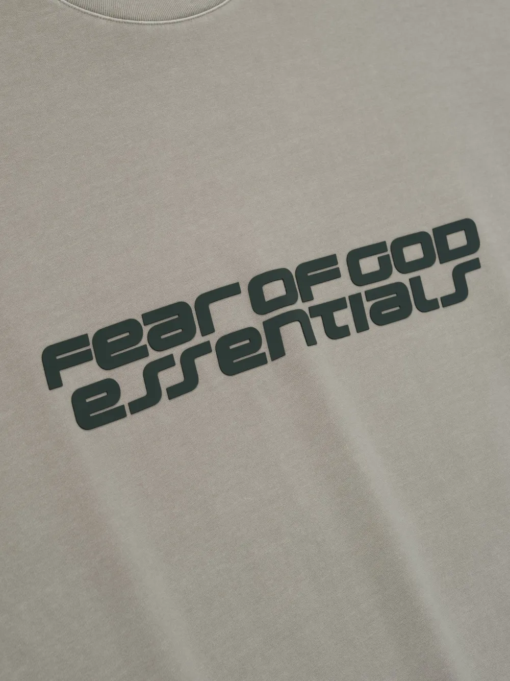 FEAR OF GOD ESSENTIALS 90s T-shirt met logoprint Beige