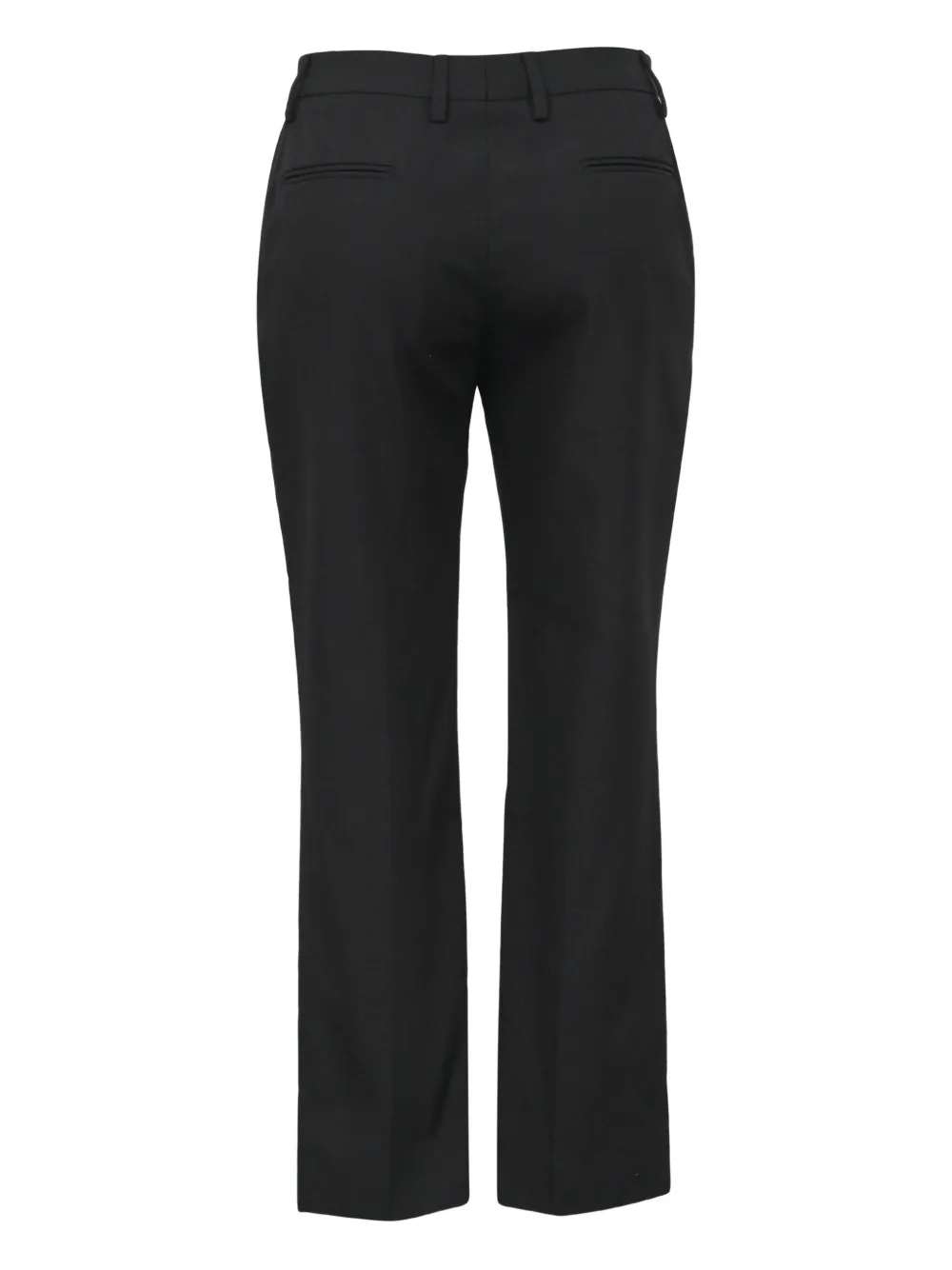 Saint Laurent Pre-Owned Broek met paspelzakken aan de achterkant - Zwart