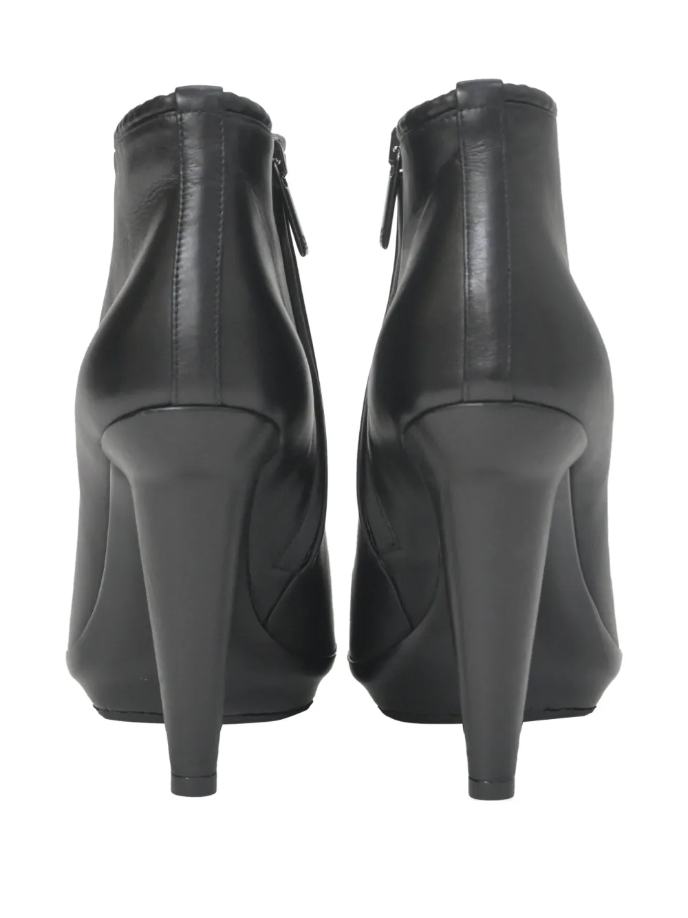 Pre-owned Bottega Veneta 240mm Platform Heeled Ankle Boots In Black