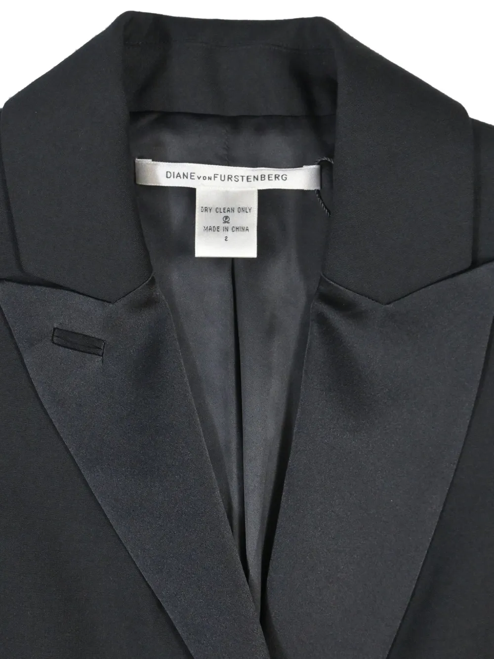 DIANE VON FURSTENBERG Pre-owned 720mm Single-breasted Blazer In Black