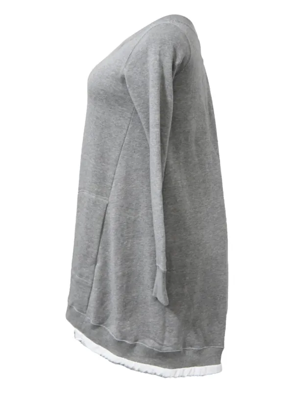 Sacai 780 Pocket Sweater Dress | Grey | FARFETCH RO