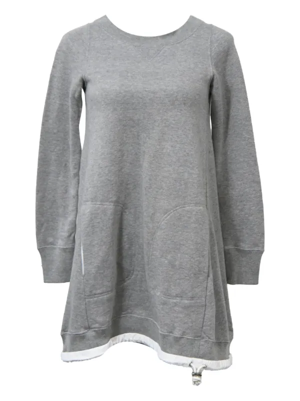 Sacai 780 Pocket Sweater Dress | Grey | FARFETCH RO