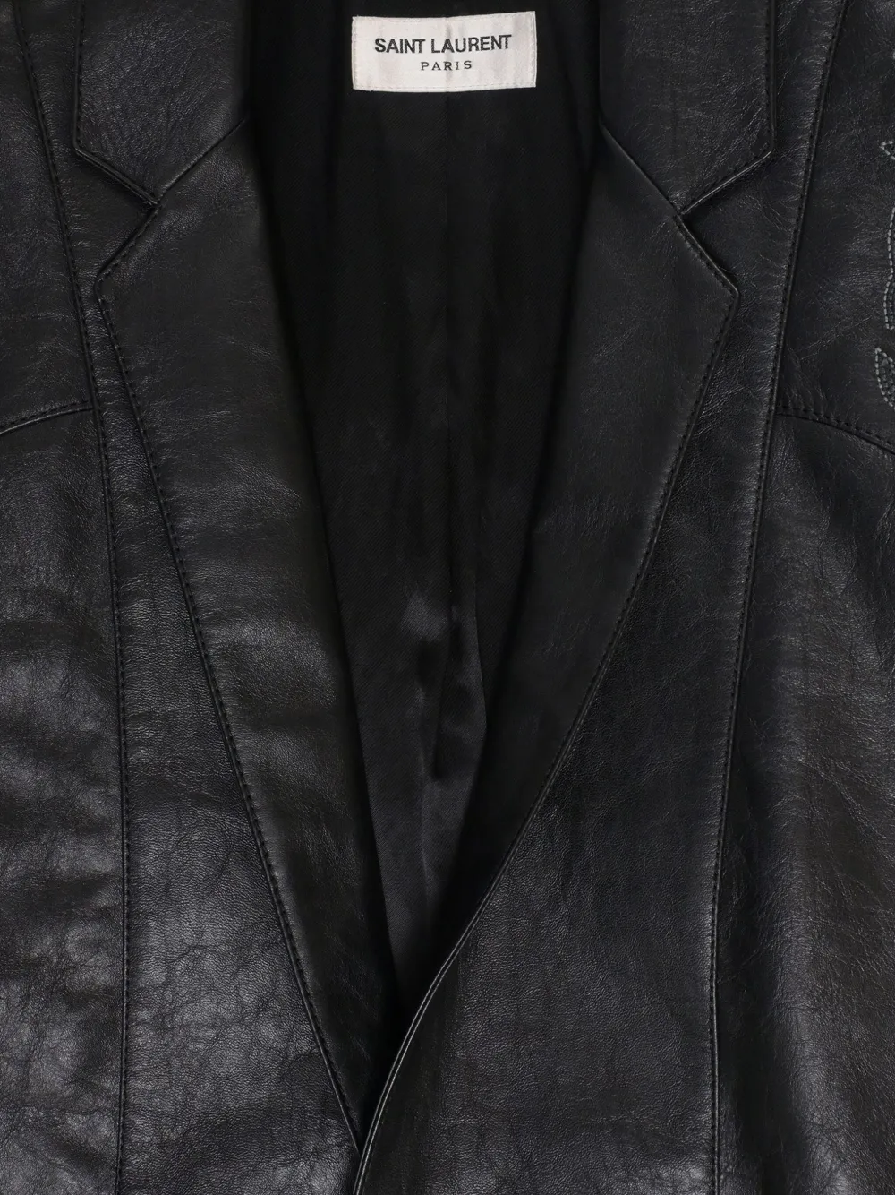 Pre-owned Saint Laurent Leather Jacket In Black