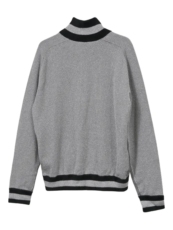 Chanel men’s 　活動服　上衣のみ CHANEL Pre-Owned double-CC zip-up Jacket | Grey | FARFETCH