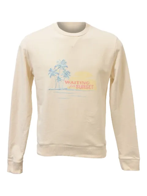 Saint Laurent Pre-Owned 630mm graphic-print sweatshirt