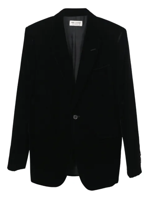 Saint Laurent Pre-Owned blazer con solapas de pico