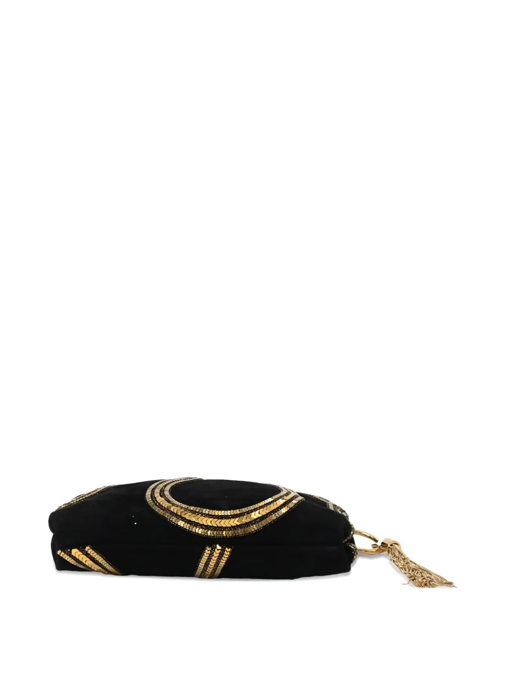 Pre-owned Jimmy Choo Chain-detail Shoulder Bag In Black