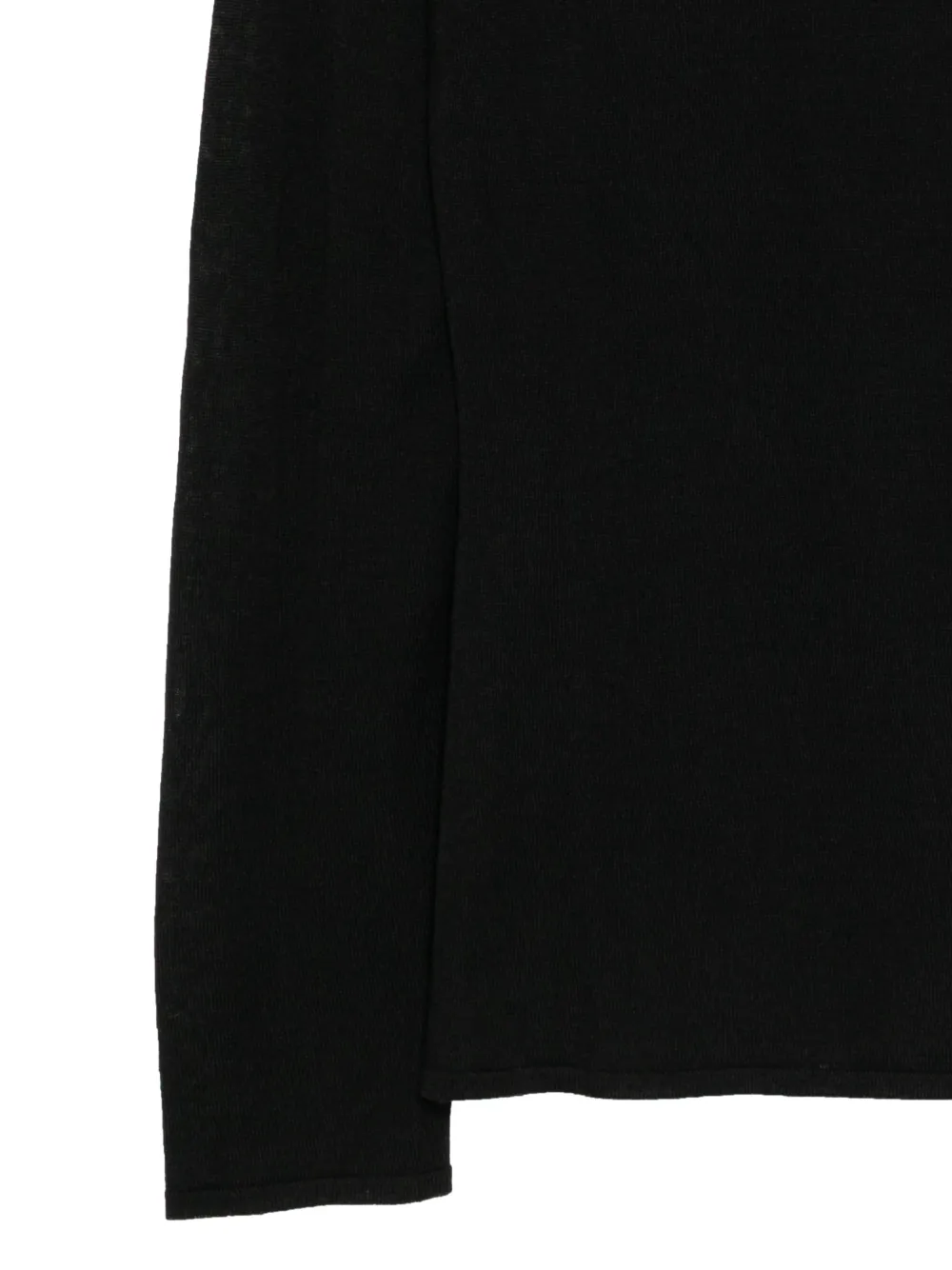 Low Classic Top met ronde hals Zwart