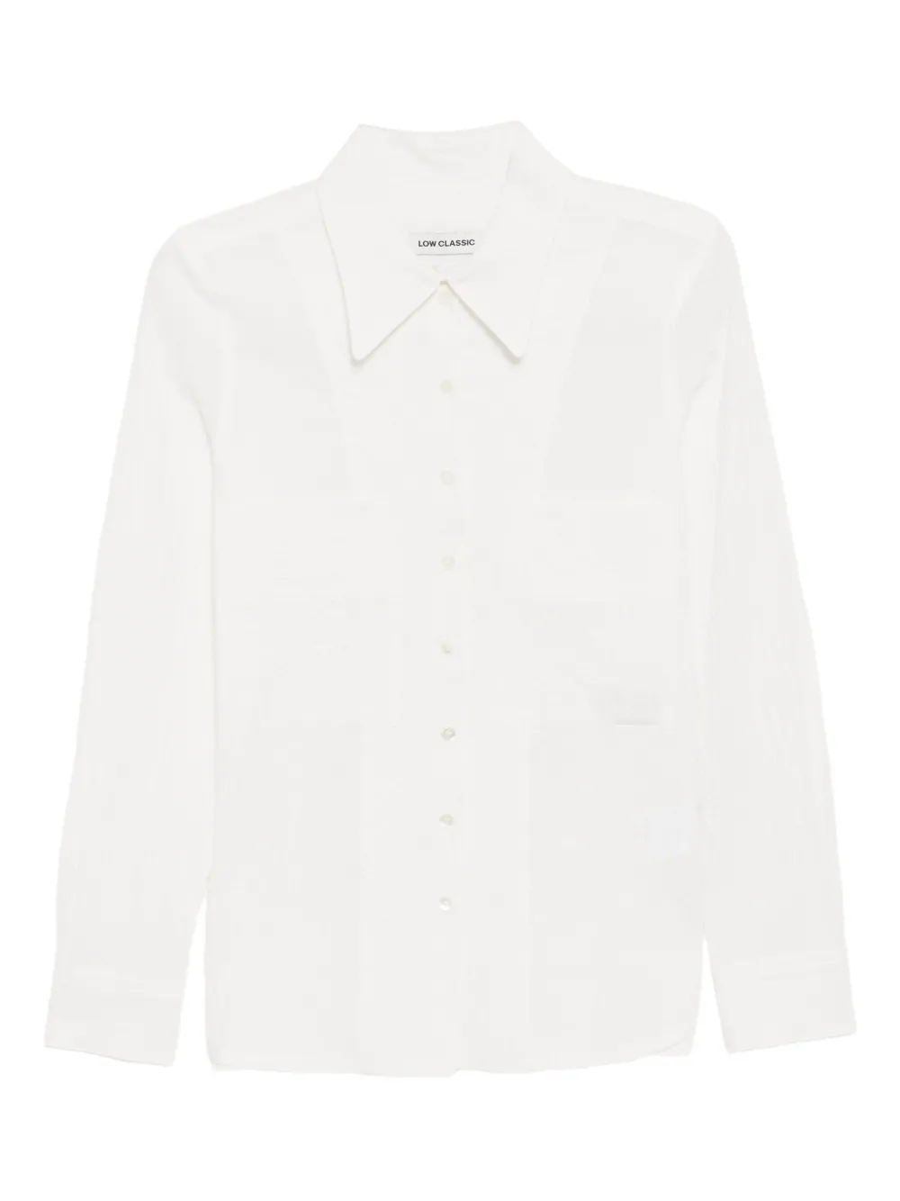 Low Classic Camicia Crumpled - Bianco