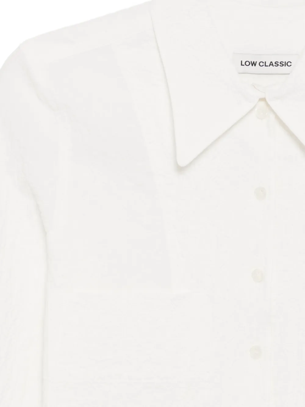  Low Classic Camisa Crumpled - Blanco 